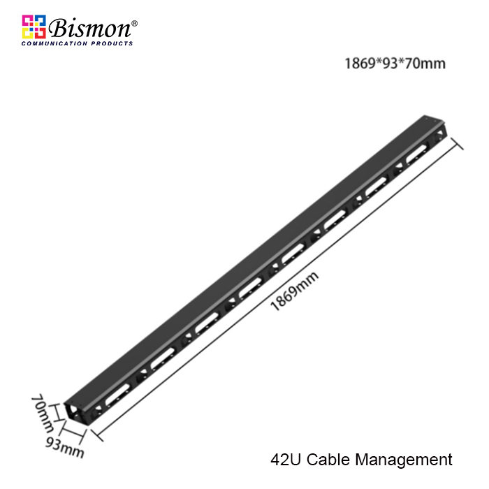 42U Cable Management panel with cover for Rack 19inch(Steel type)
